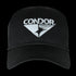 The Condor Signature Range Cap by Condor features CONDOR and a geometric bird logo embroidered in white—ideal for everyday carry or shooting range use.